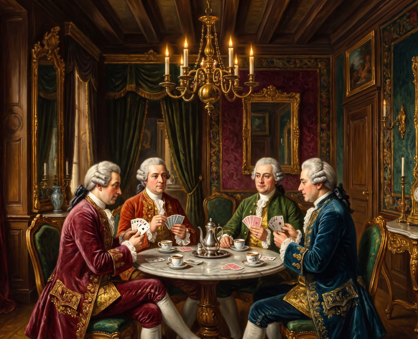 A Habsburg-era coffee-house game of tarok
